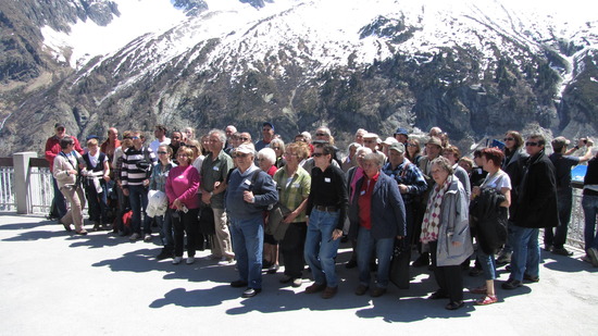 Photo de groupe au Montenvers.